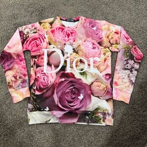 Pink and Yellow Floral Top
